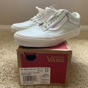 NEW Vans Old Skool Zip Leather Shoes